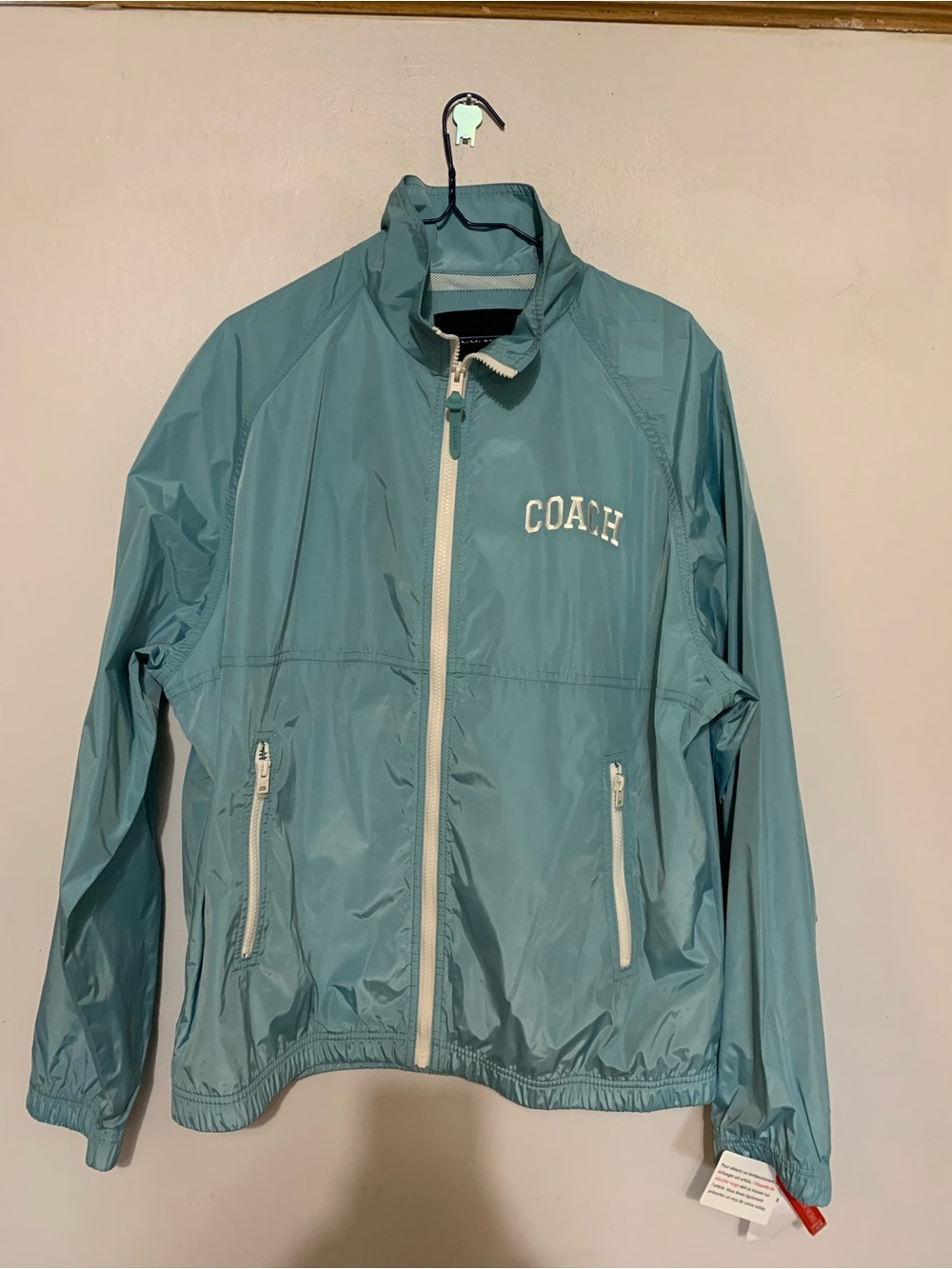 Coach unisex
Teal Zip-Front Rain Jacket